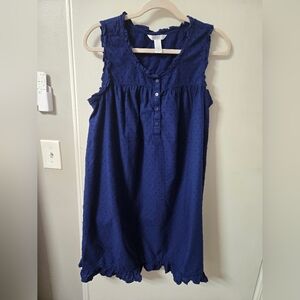 Adonna Midnight Blue Sleeveless Nightgown